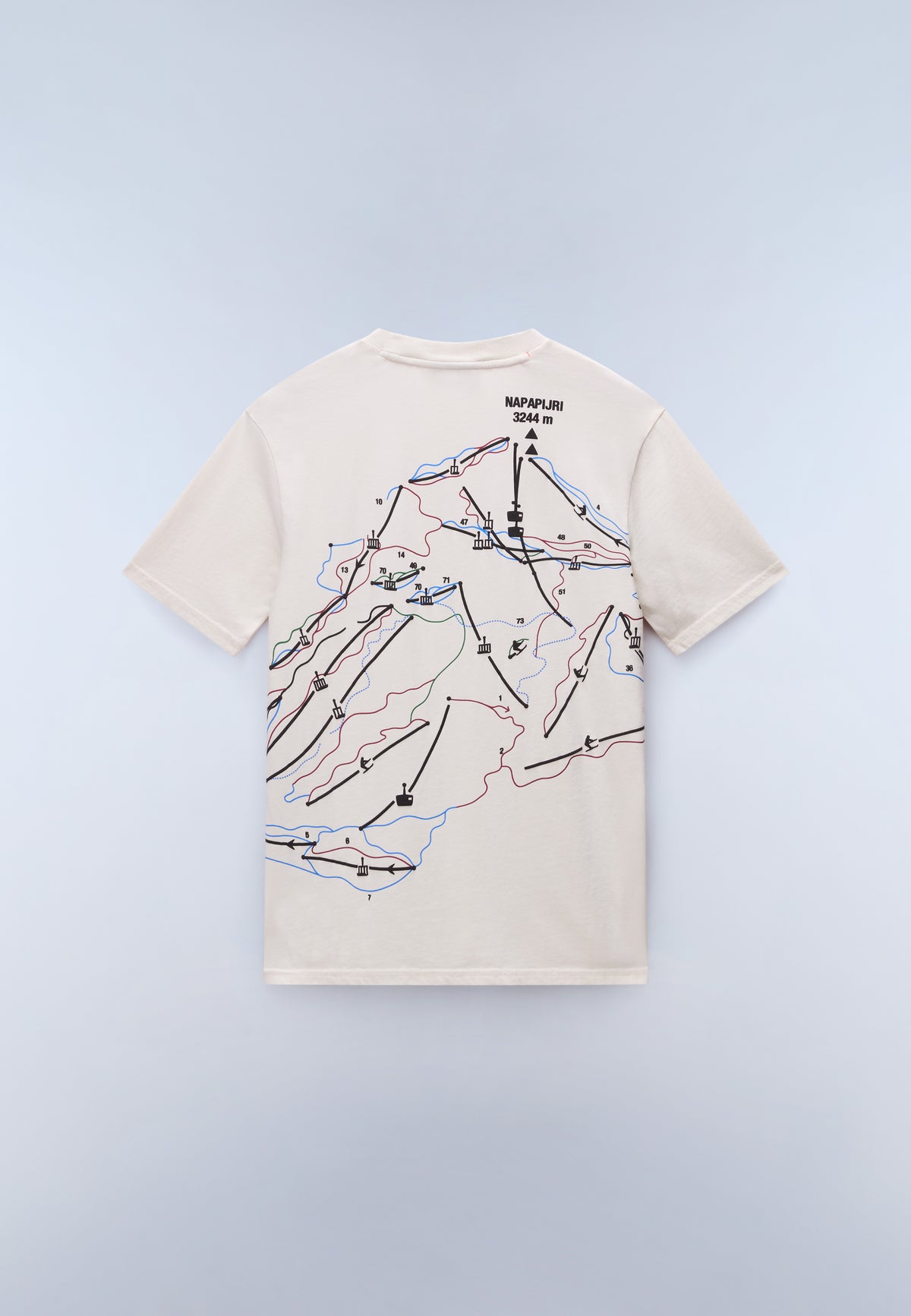 Kurzärmeliges Jersey-T-Shirt Fiemme Weiss FWA - 2