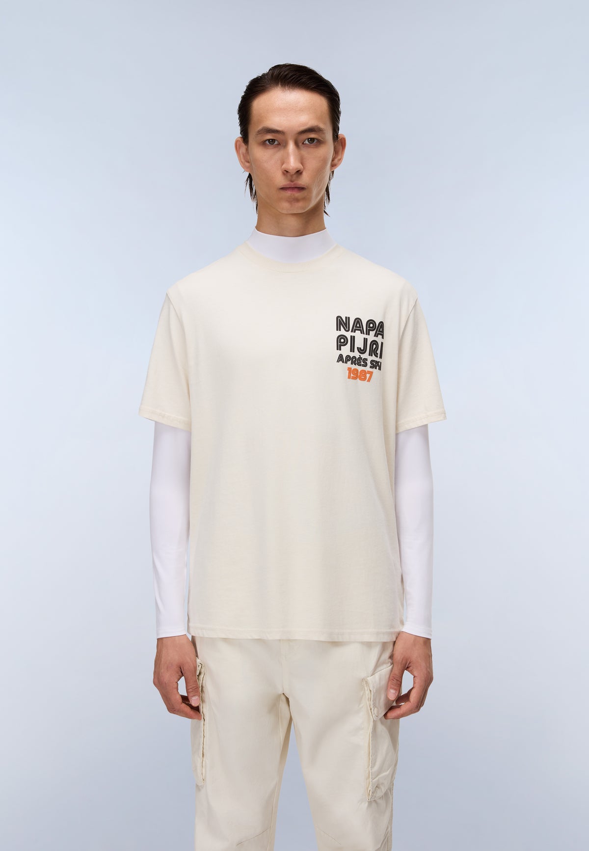 Kurzärmeliges Jersey-T-Shirt Fiemme Weiss FWA - 3