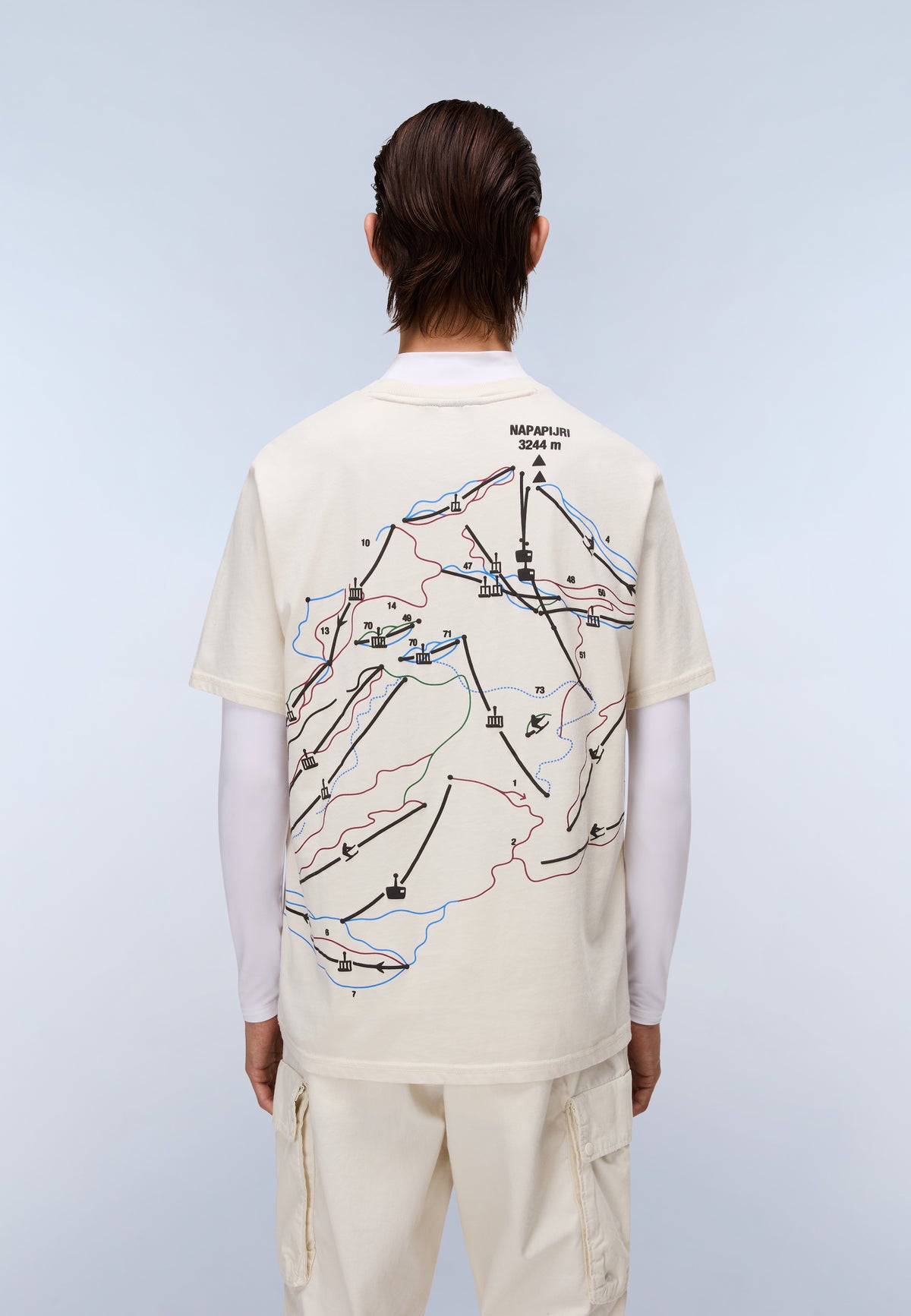 Kurzärmeliges Jersey-T-Shirt Fiemme Weiss FWA - 4