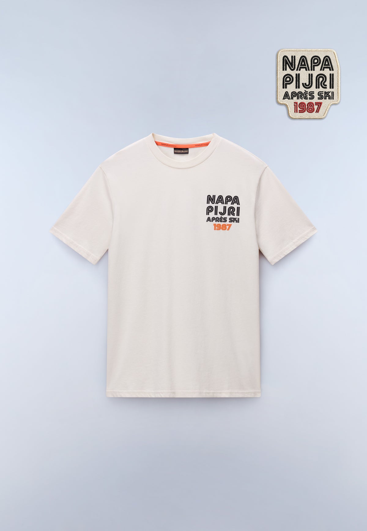 Kurzärmeliges Jersey-T-Shirt Fiemme Weiss FWA - 1