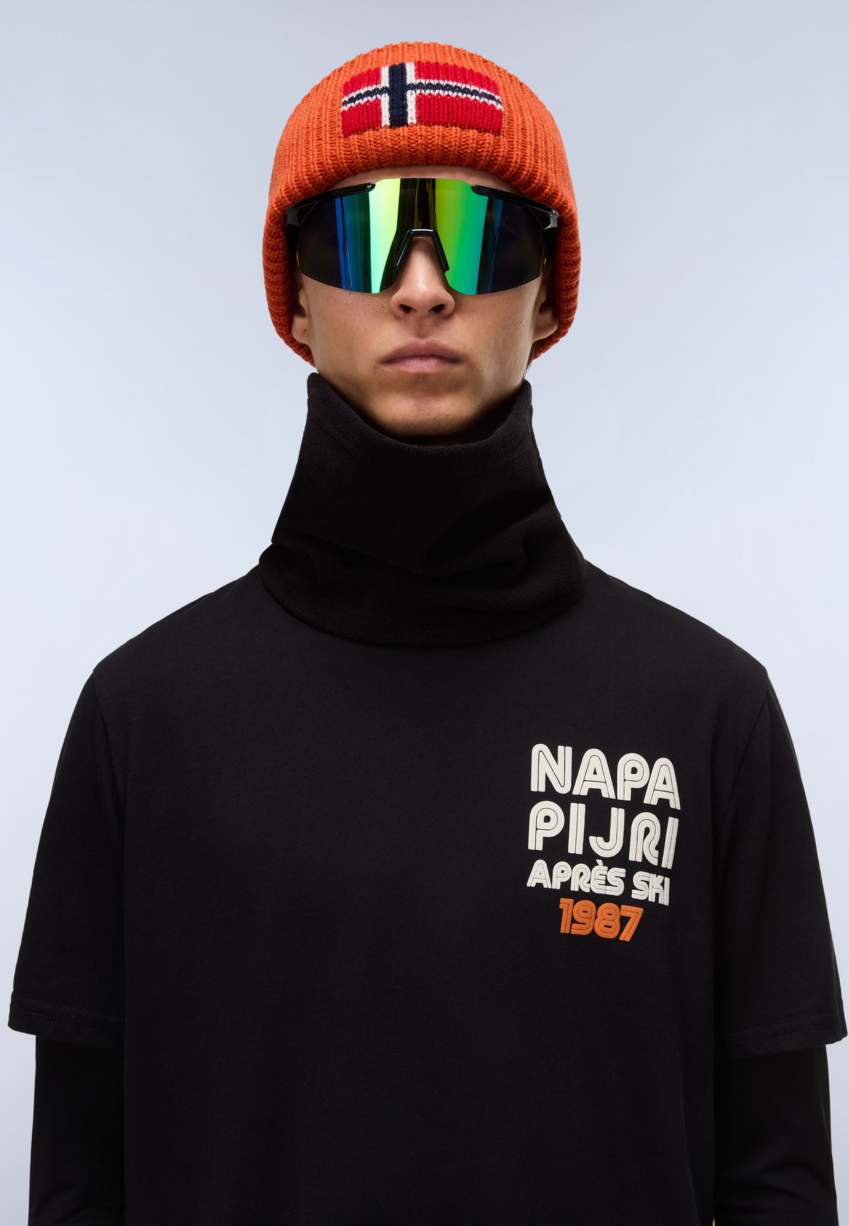 Kurzärmeliges Jersey-T-Shirt Fiemme Schwarz FWC - 2