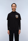 Kurzärmeliges Jersey-T-Shirt Fiemme Schwarz FWC - 3