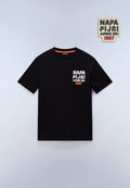 Kurzärmeliges Jersey-T-Shirt Fiemme Schwarz FWC - 1