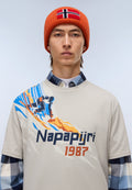 Kurzärmeliges Jersey-T-Shirt Fiemme Grau Will - 2