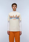 Kurzärmeliges Jersey-T-Shirt Fiemme Beige - 3
