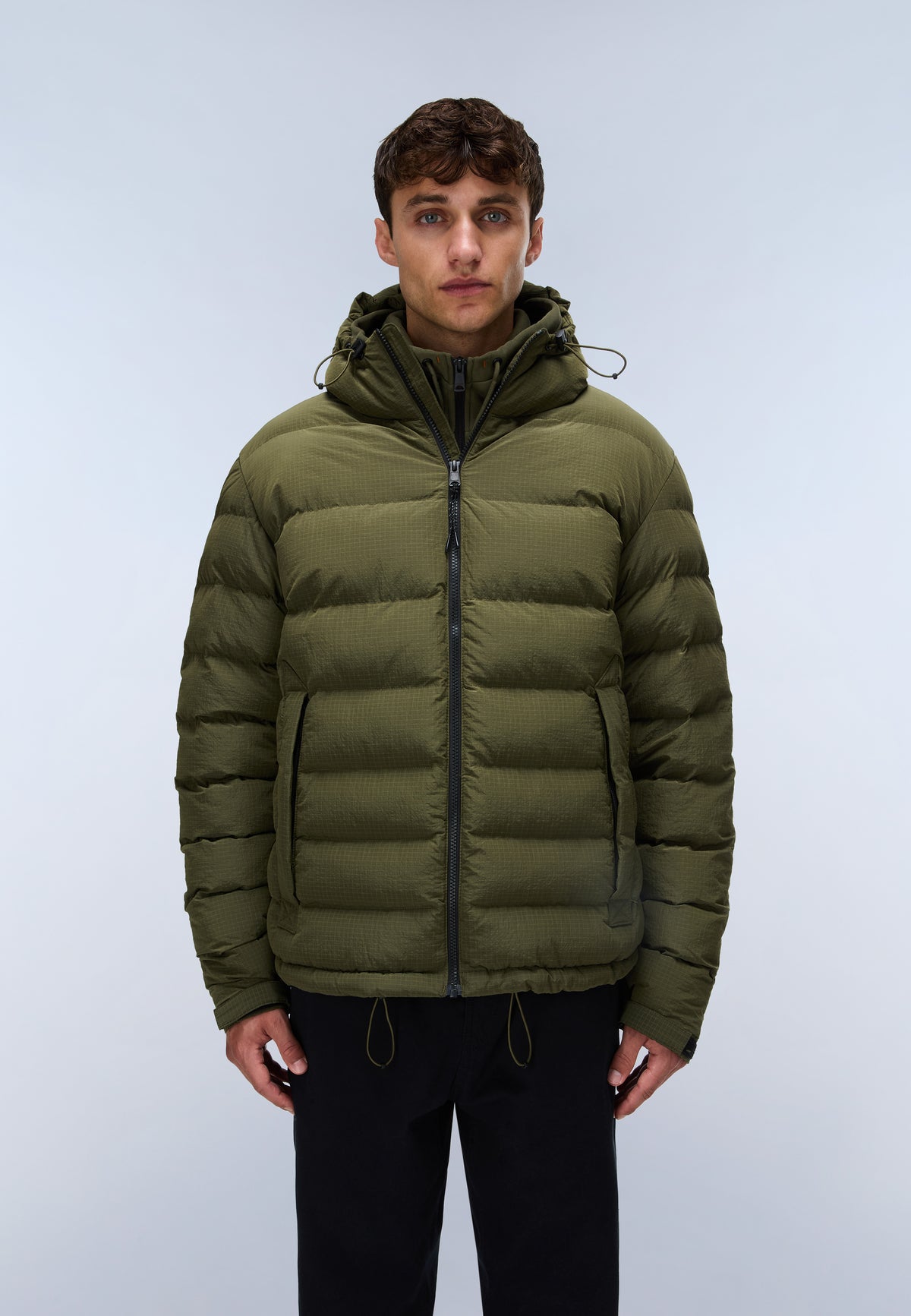 Chaqueta Acolchada Terez Verde Olive Night - 3