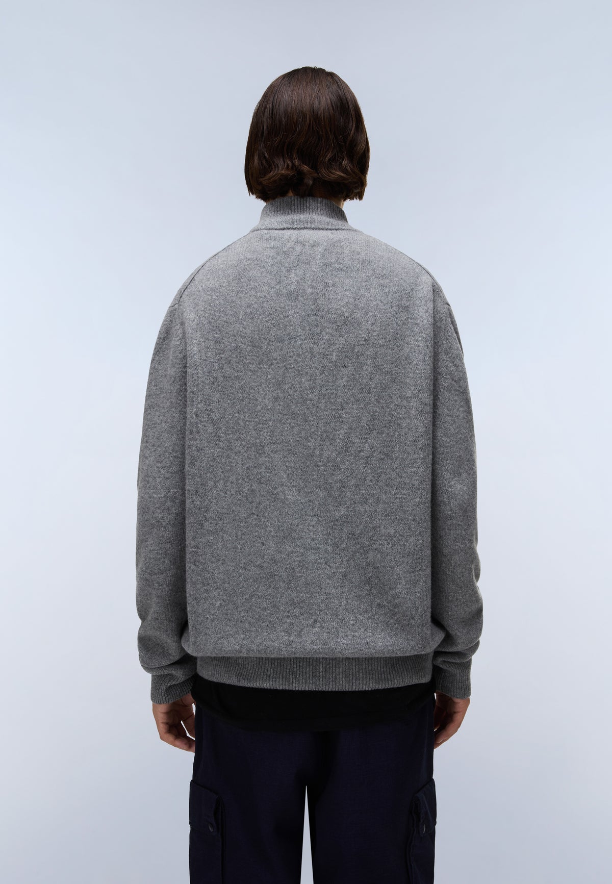 Ordin Half-Zip Jumper Medium Grey Melange - 3