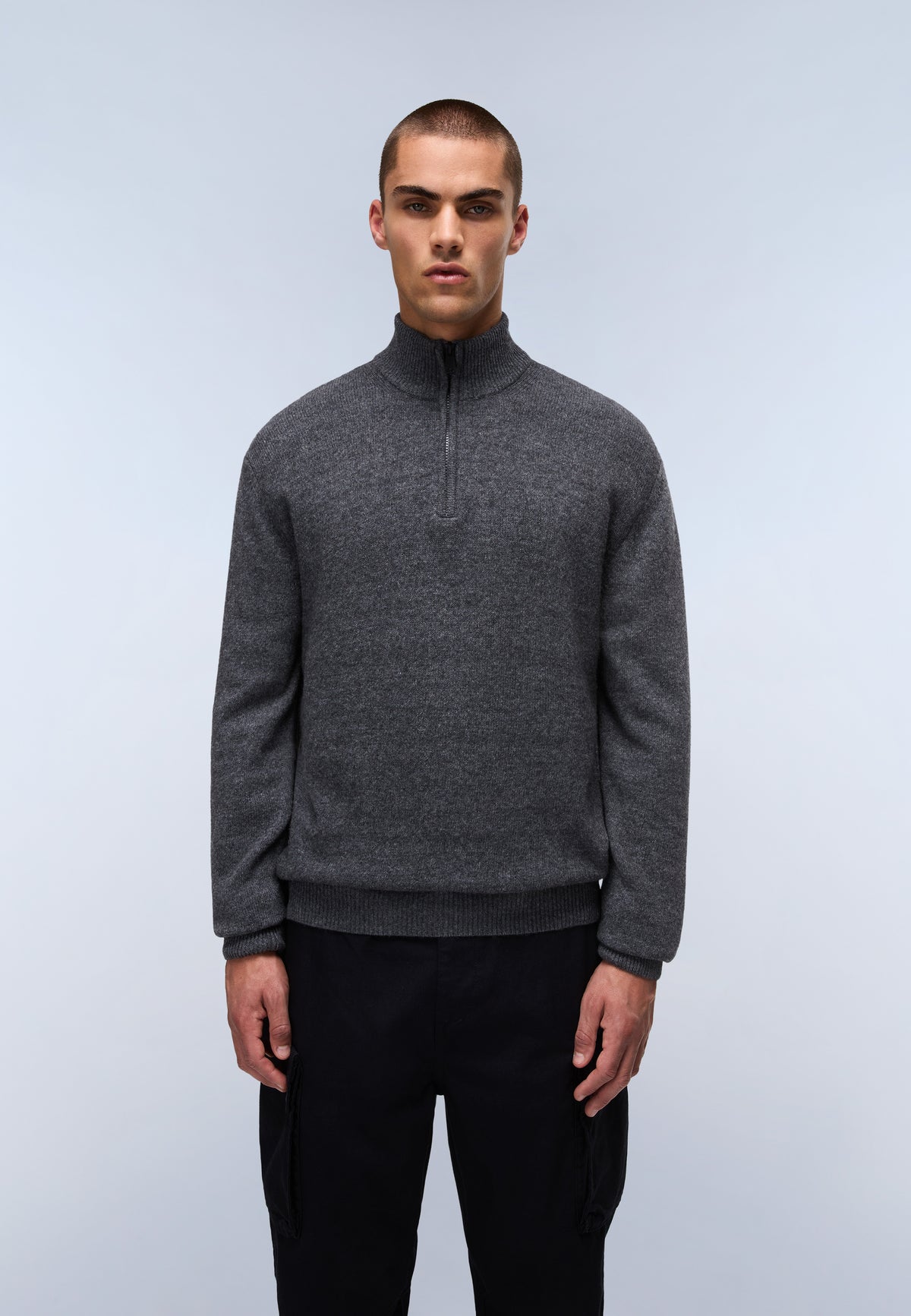 Ordin Half-Zip Jumper Medium Grey - 2