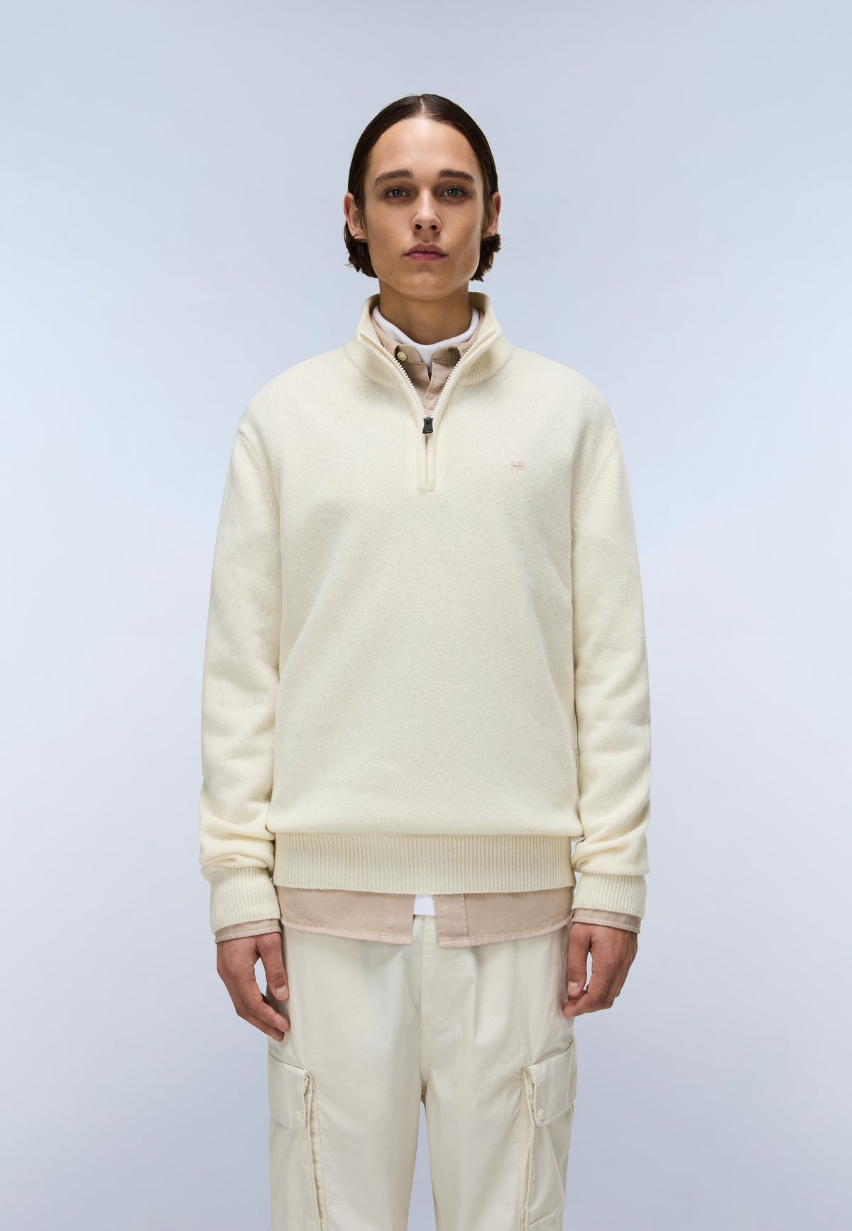 Ordin Half-Zip Jumper White - 2