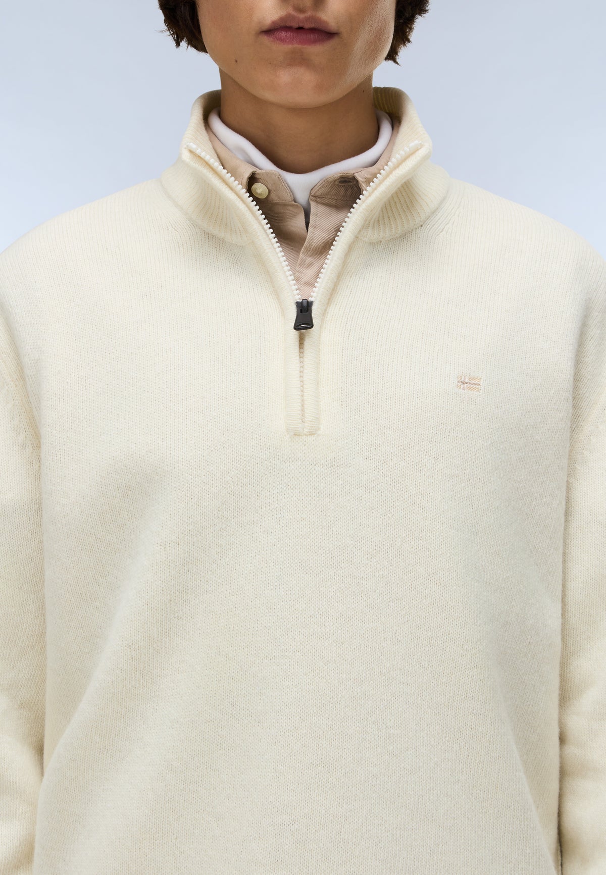 Ordin Half-Zip Jumper White - 4