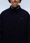 Nino Turtleneck Jumper Dark Blue - 4
