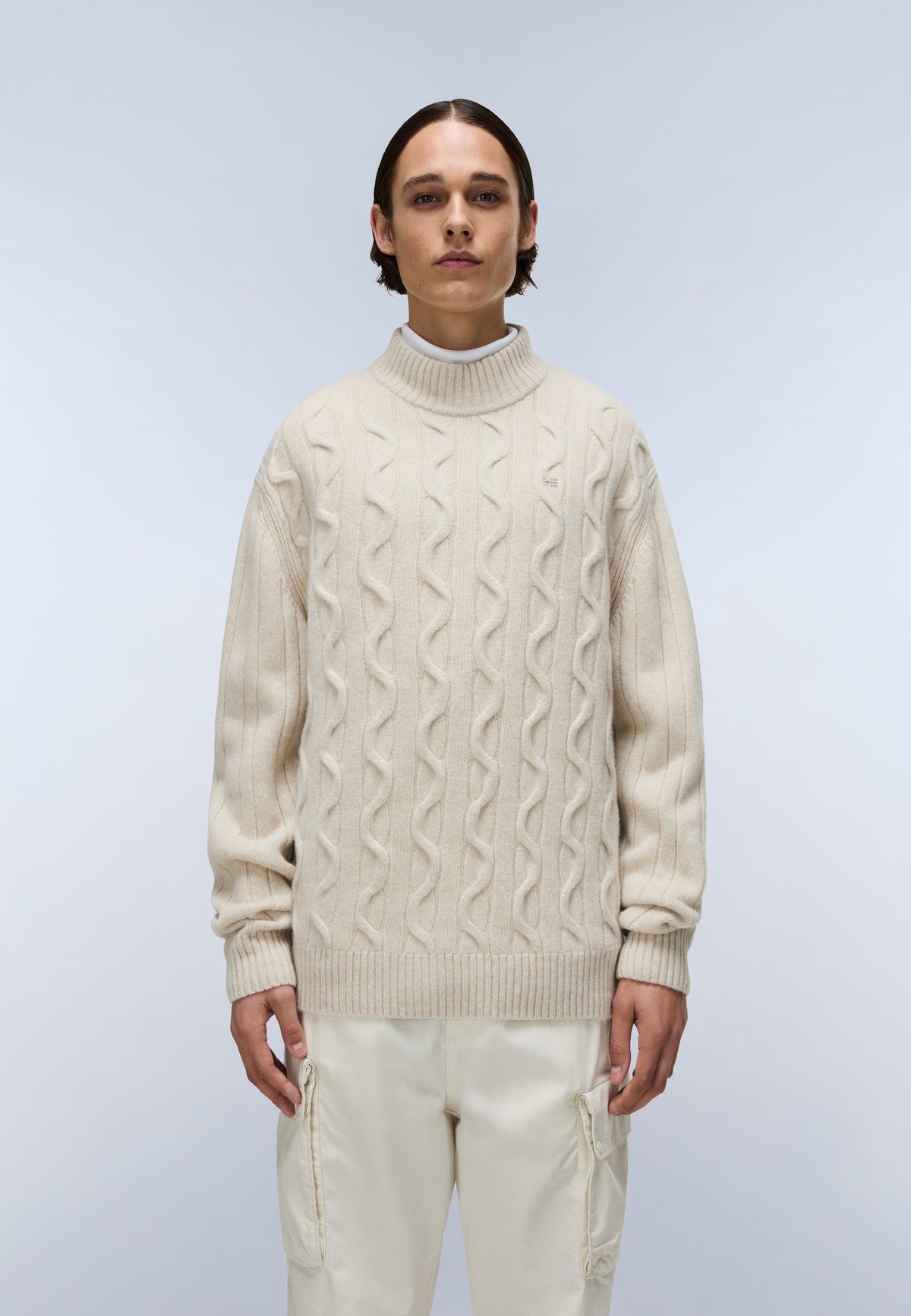 Nino Turtleneck Jumper White - 2