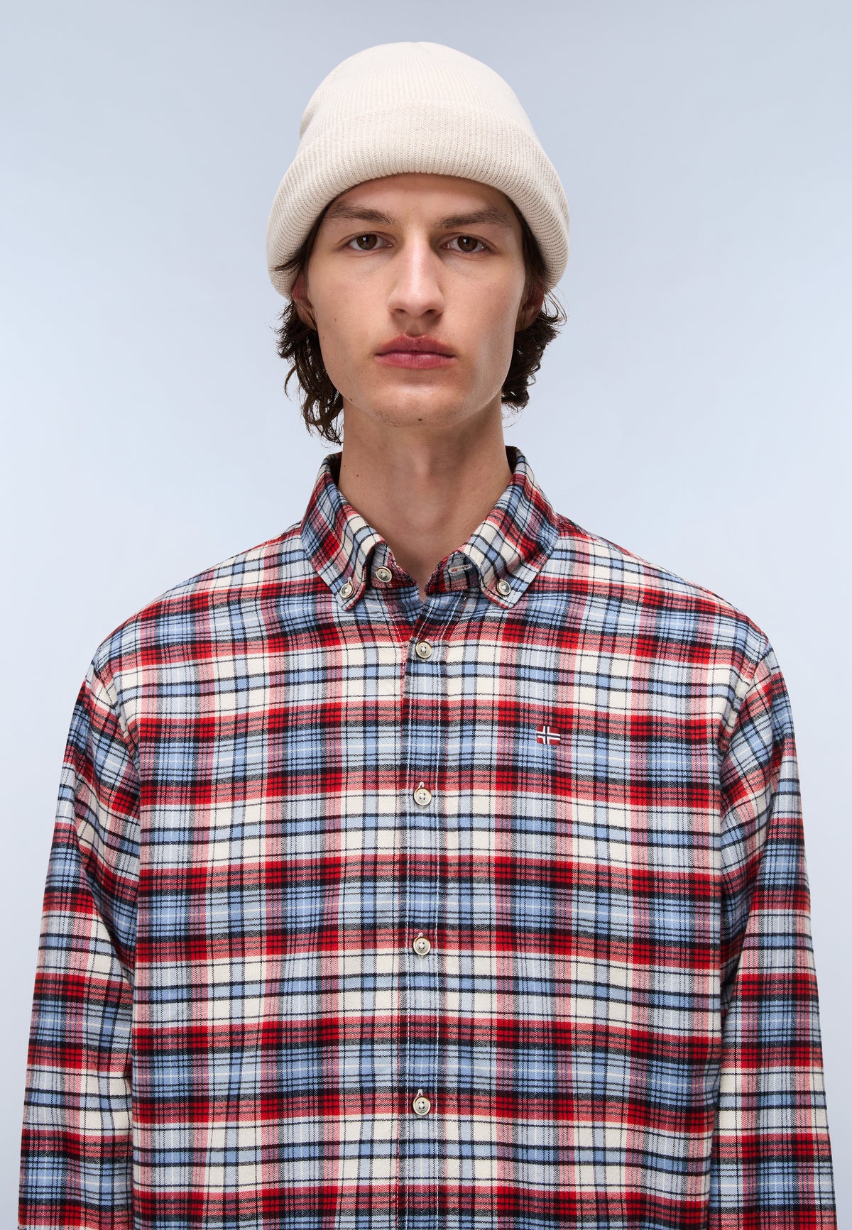 Trekking Long Sleeve Shirt Multicolour Check CBU - 1