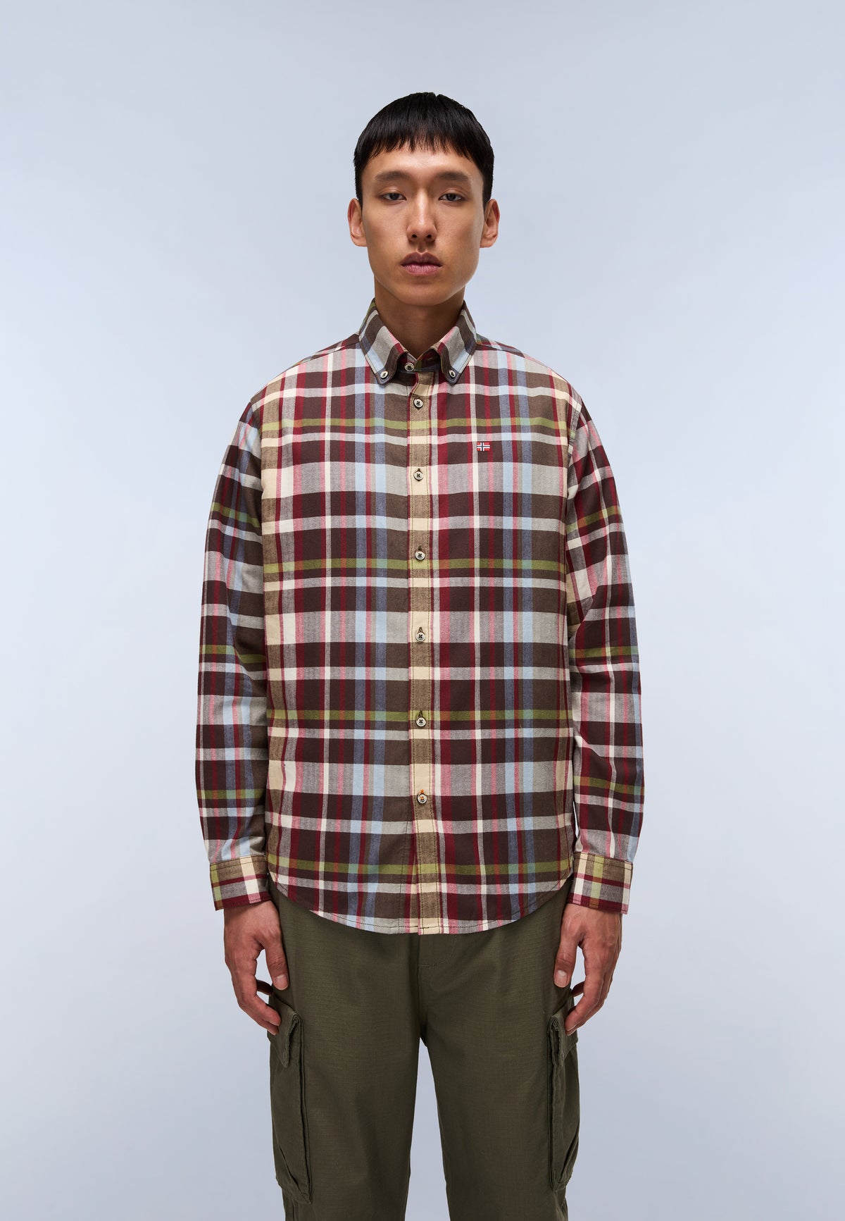 Trekking Long Sleeve Shirt Multicolour Check CBX - 3