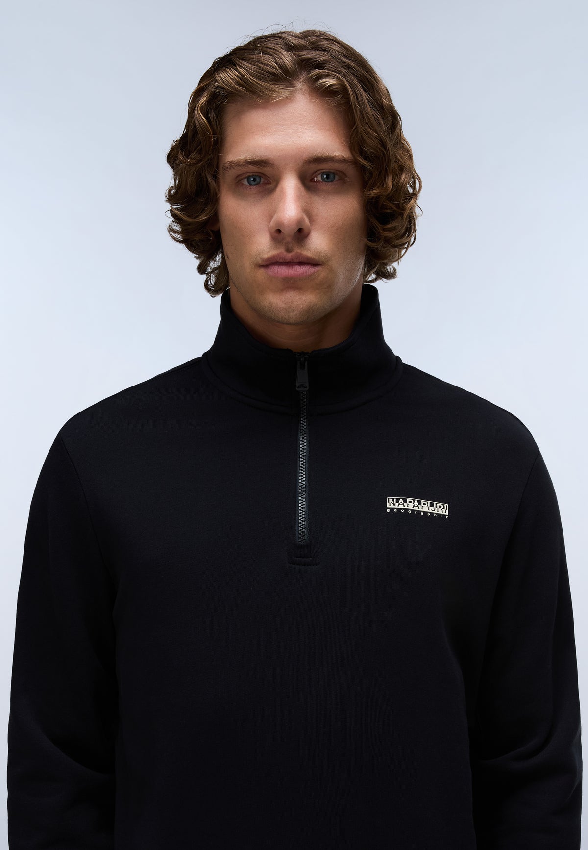 Sweat-shirt à Col Zippé en French Terry Small Box  - 2