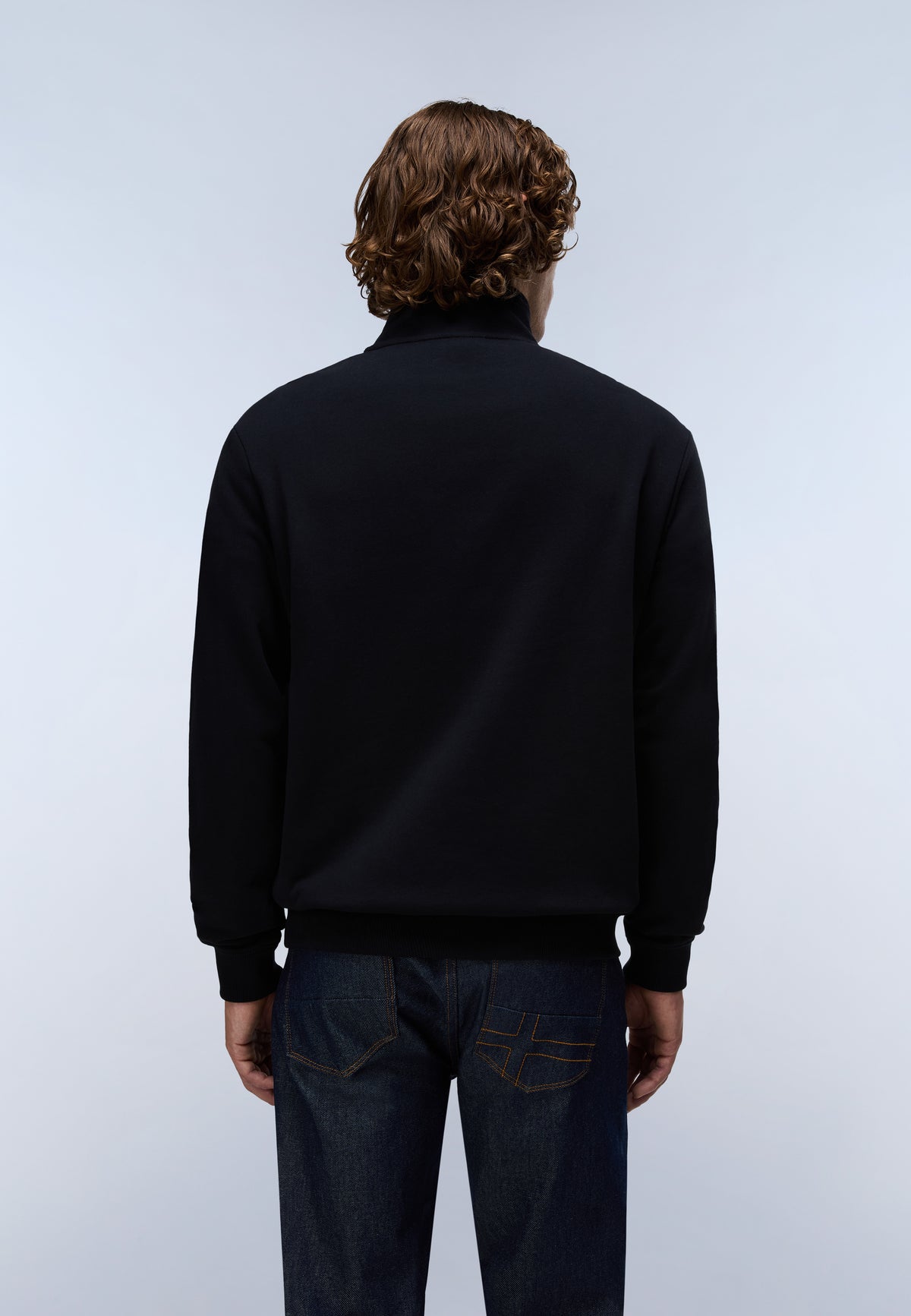 Sweat-shirt à Col Zippé en French Terry Small Box  - 4