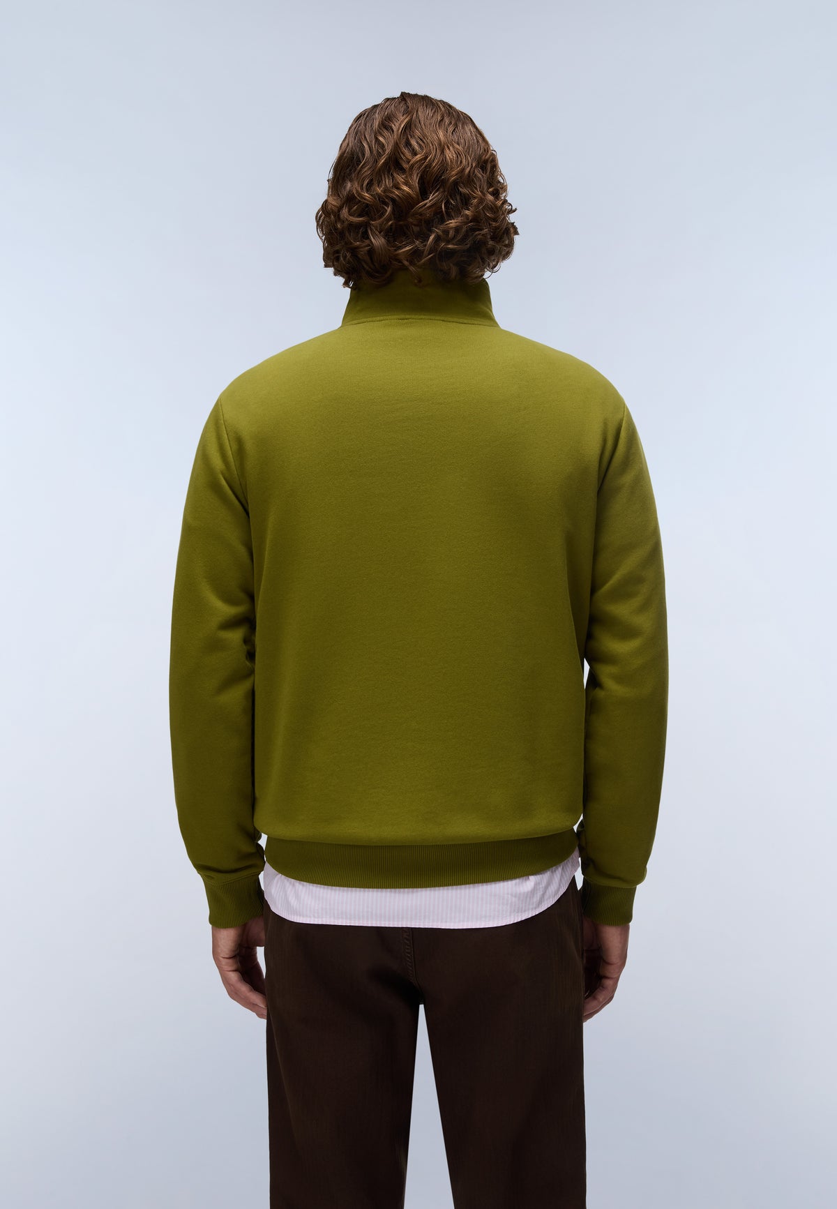 Sweat-shirt à Col Zippé en French Terry Small Box  - 4