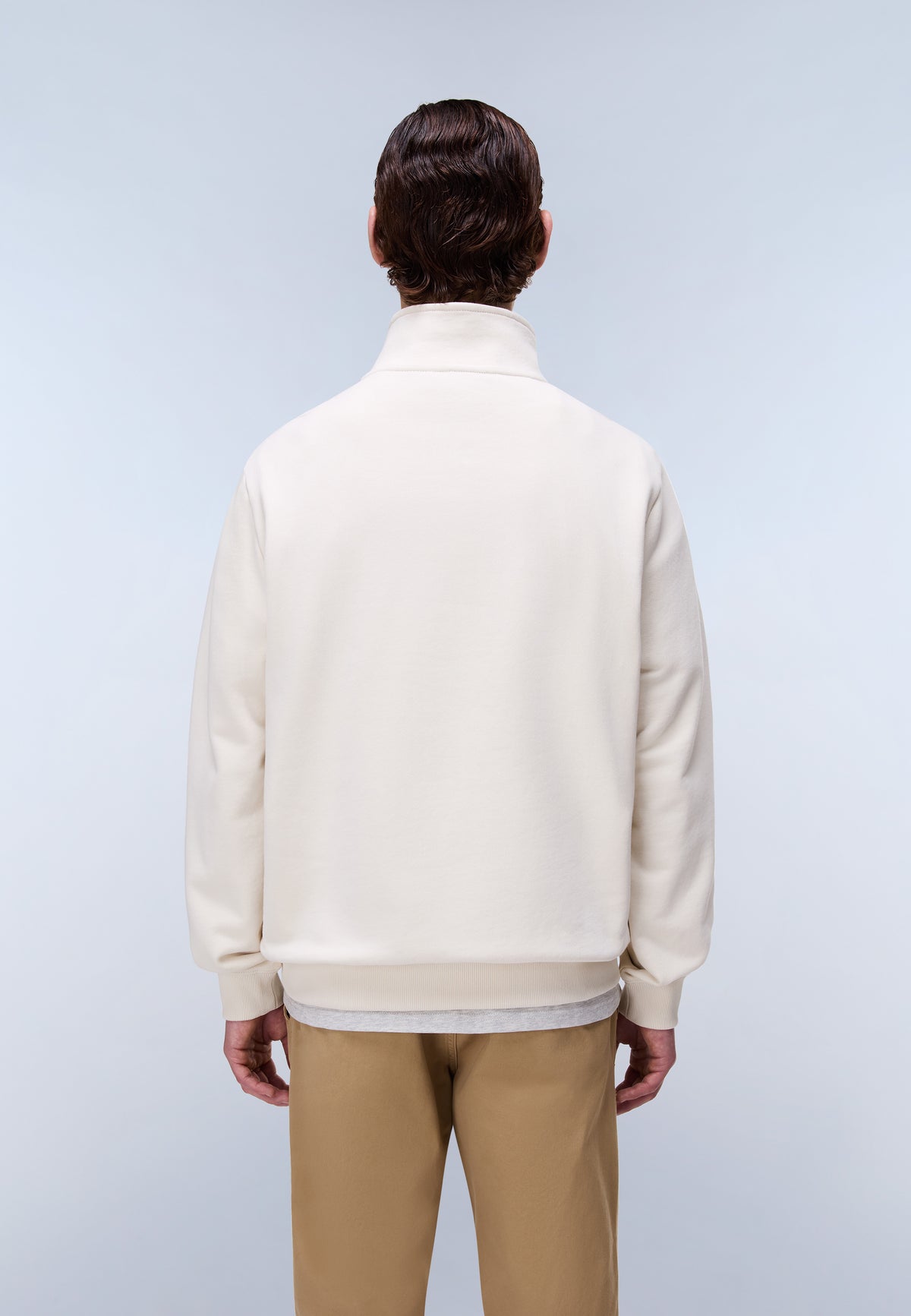 Felpa con Mezza Zip in French Terry Small Box  - 3