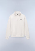 Felpa con Mezza Zip in French Terry Small Box  - 1