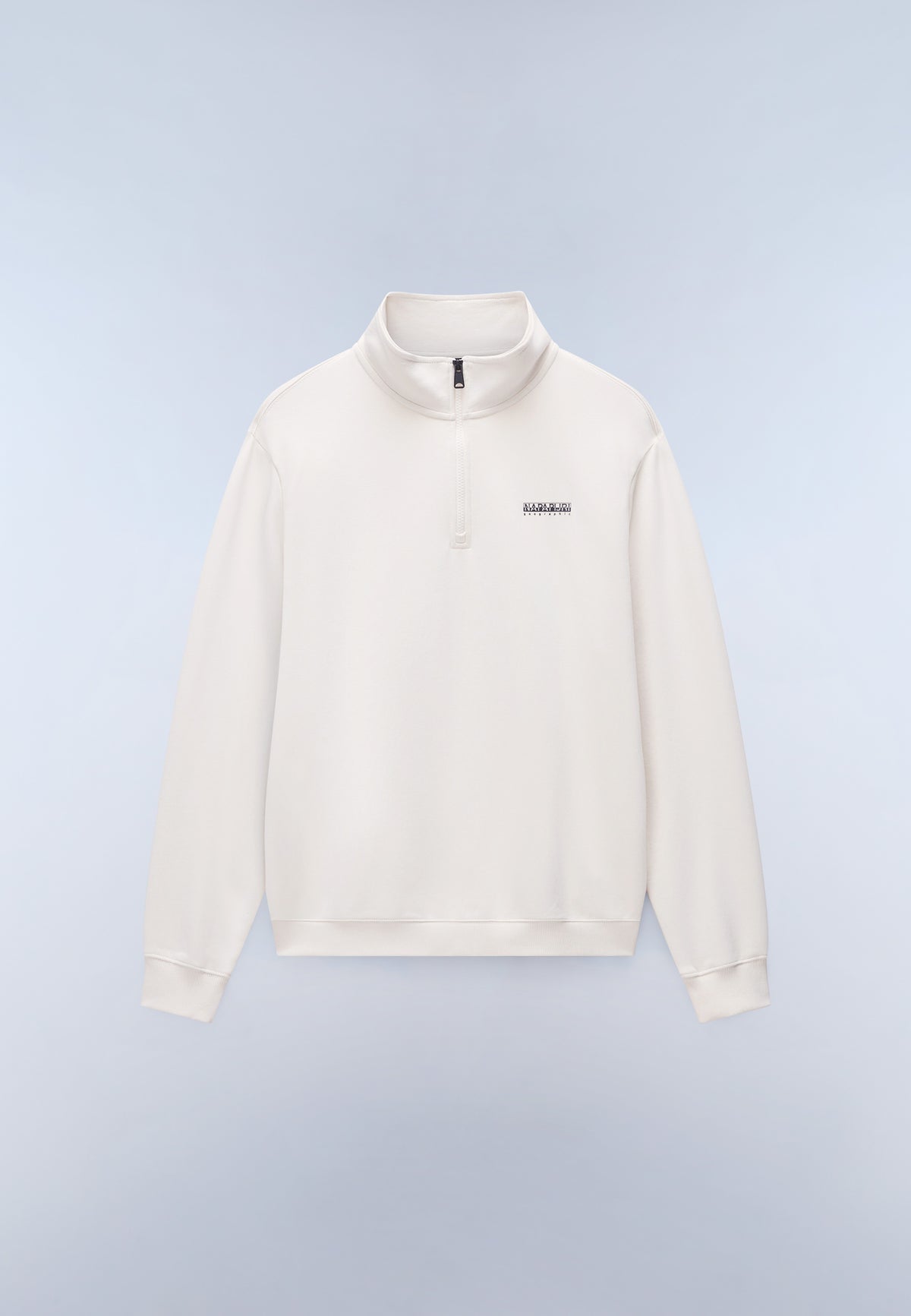 Felpa con Mezza Zip in French Terry Small Box  - 1