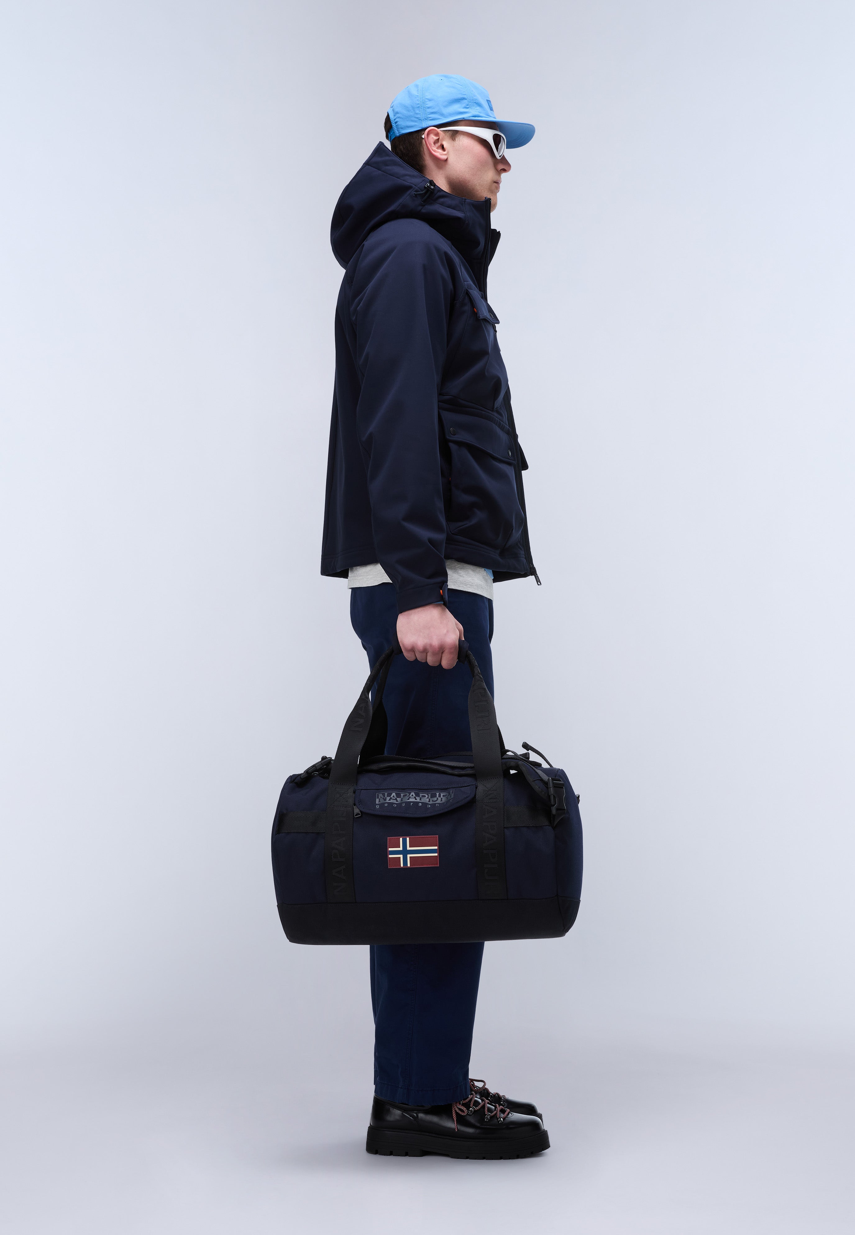 Napapijri Bering Travel Duffle Bag - 24.5 Lt Men & Women Dark Blue