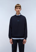 Elevated Logo French Terry Sweatshirt Dark Blue - 4