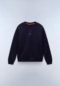 Elevated Logo French Terry Sweatshirt Dark Blue - 1