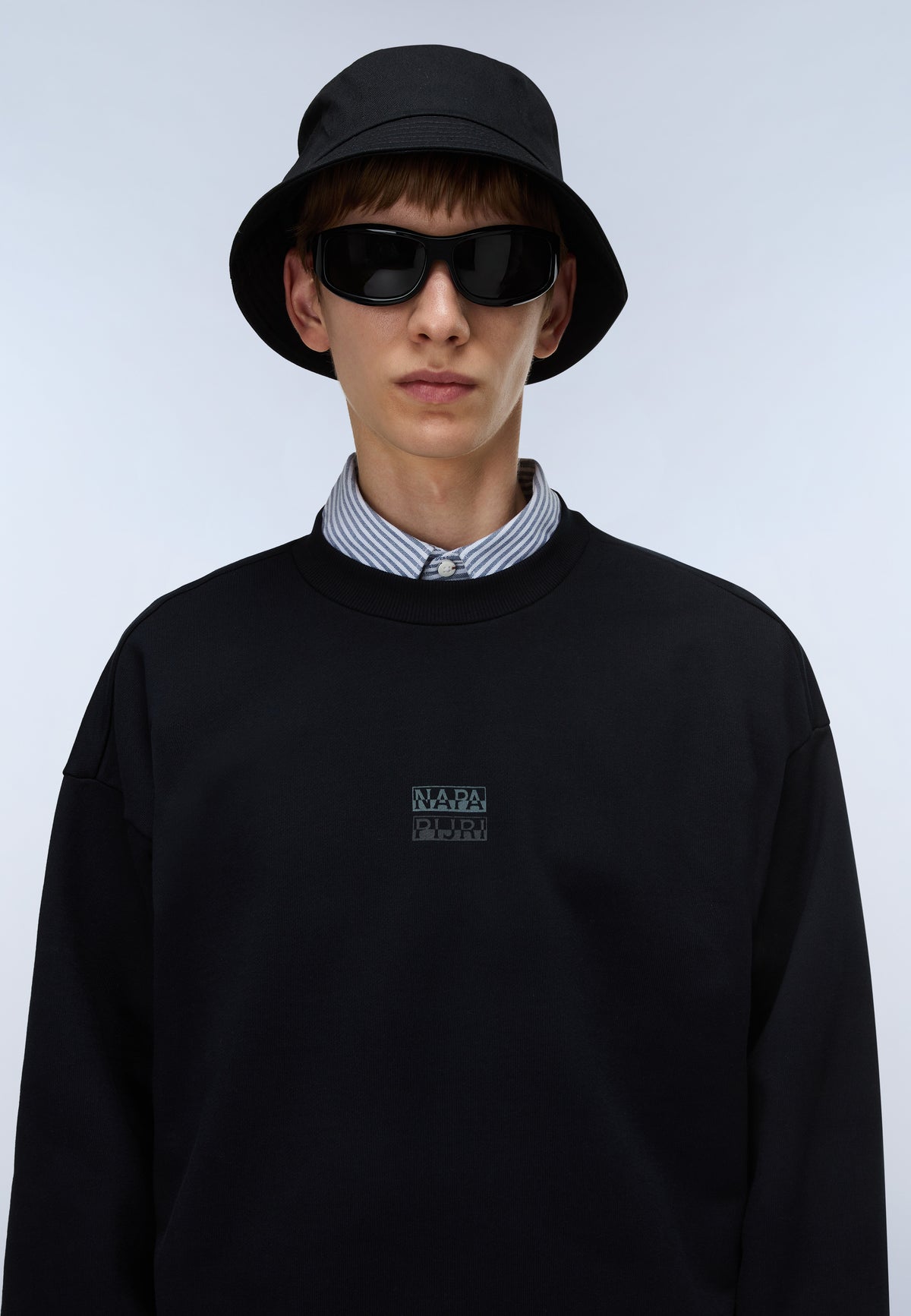 Elevated Logo French Terry Sweatshirt Black - 2