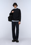 Elevated Logo French Terry Sweatshirt Black - 3