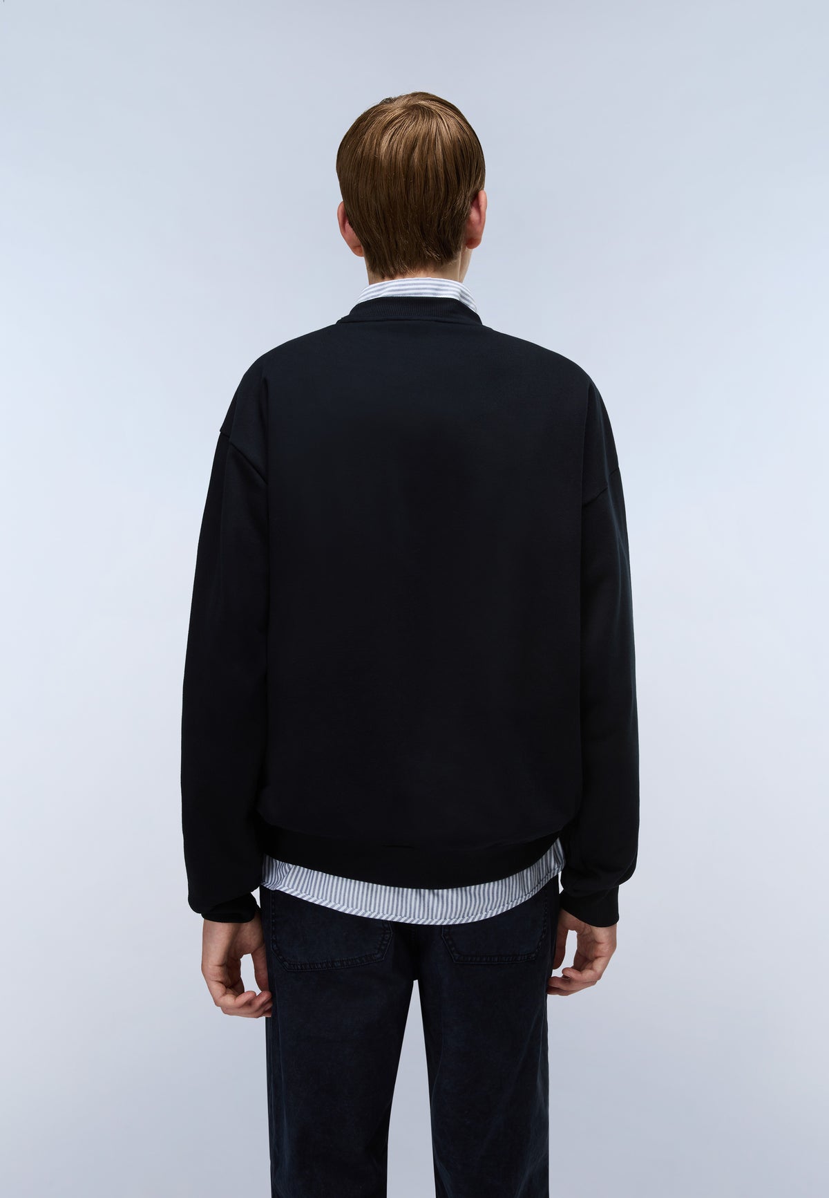 Elevated Logo French Terry Sweatshirt Black - 5