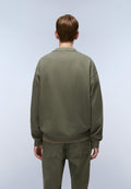 Elevated Logo French Terry Sweatshirt Green Tea Leaf - 5