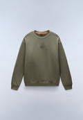 Elevated Logo French Terry Sweatshirt Green Tea Leaf - 1