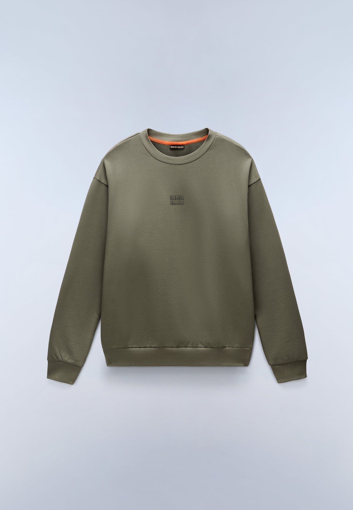 Elevated Logo French Terry Sweatshirt Green Tea Leaf - 1