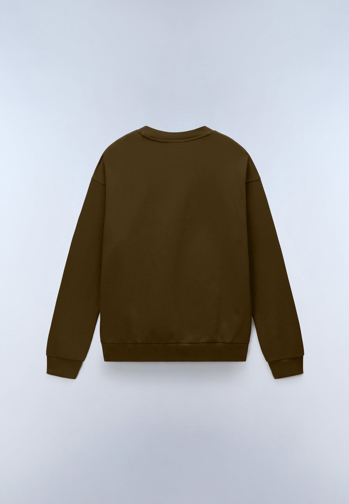 French Terry Sweatshirt Elevated Logo Dunkles Oliv - 5