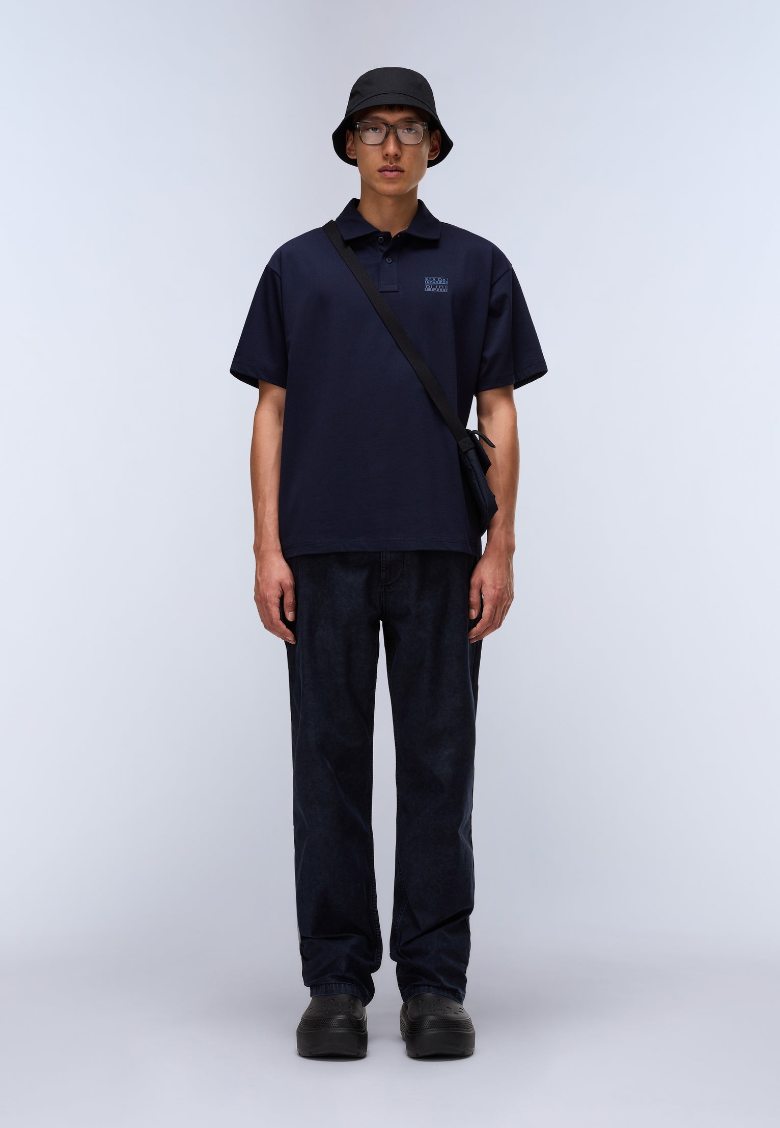 Kurzärmeliges Jersey-Poloshirt Elevated Logo 