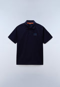 Polo à Manches Courtes en Jersey Elevated Logo Dark Blue - 1
