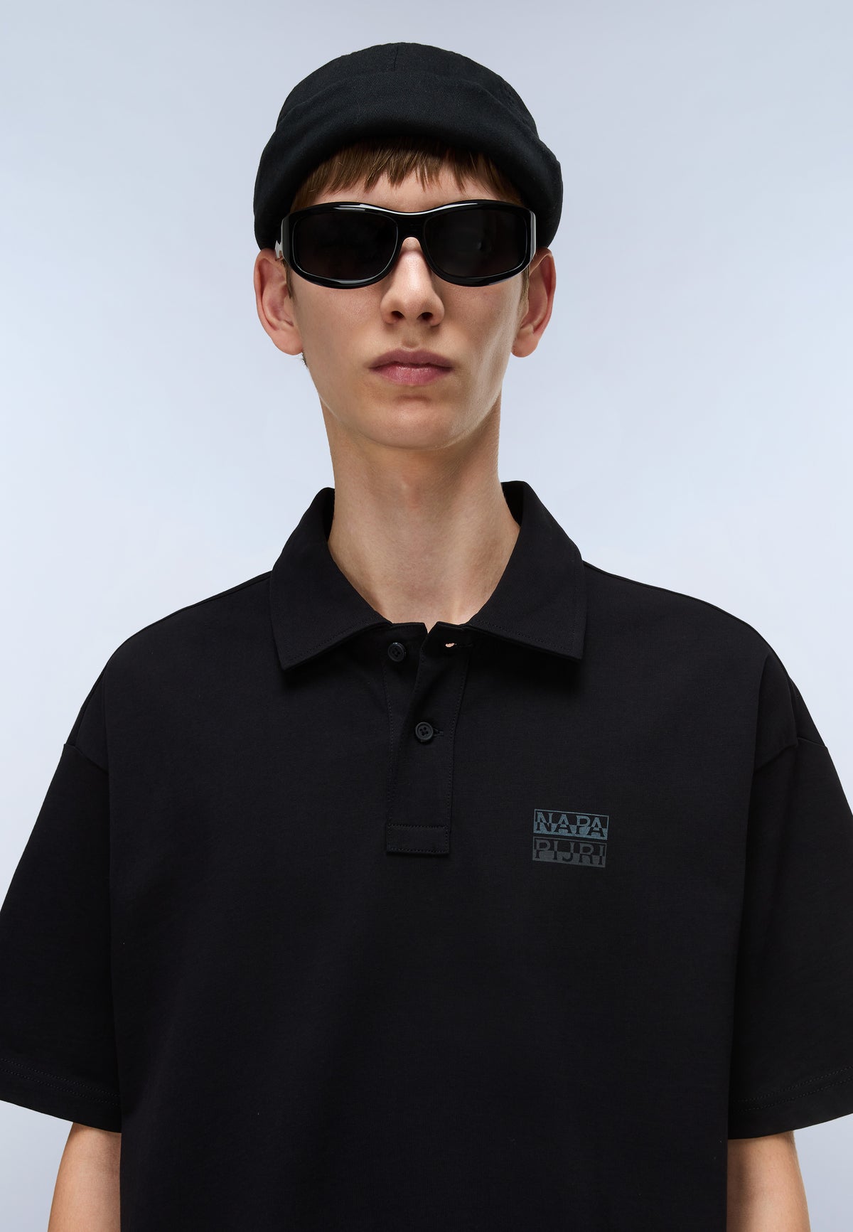 Polo de Punto de Manga Corta con Logotipo Elevated Negro - 2