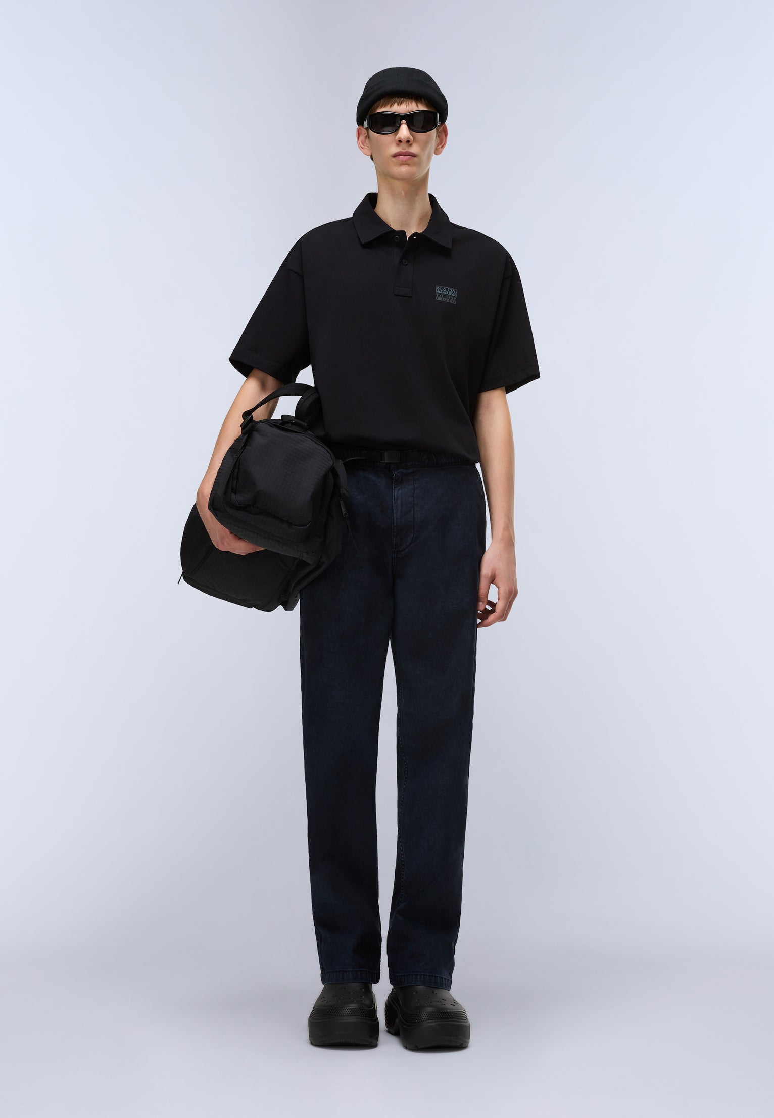 Kurzärmeliges Jersey-Poloshirt Elevated Logo 