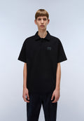 Polo à Manches Courtes en Jersey Elevated Logo Noir - 4