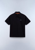 Polo à Manches Courtes en Jersey Elevated Logo Noir - 1