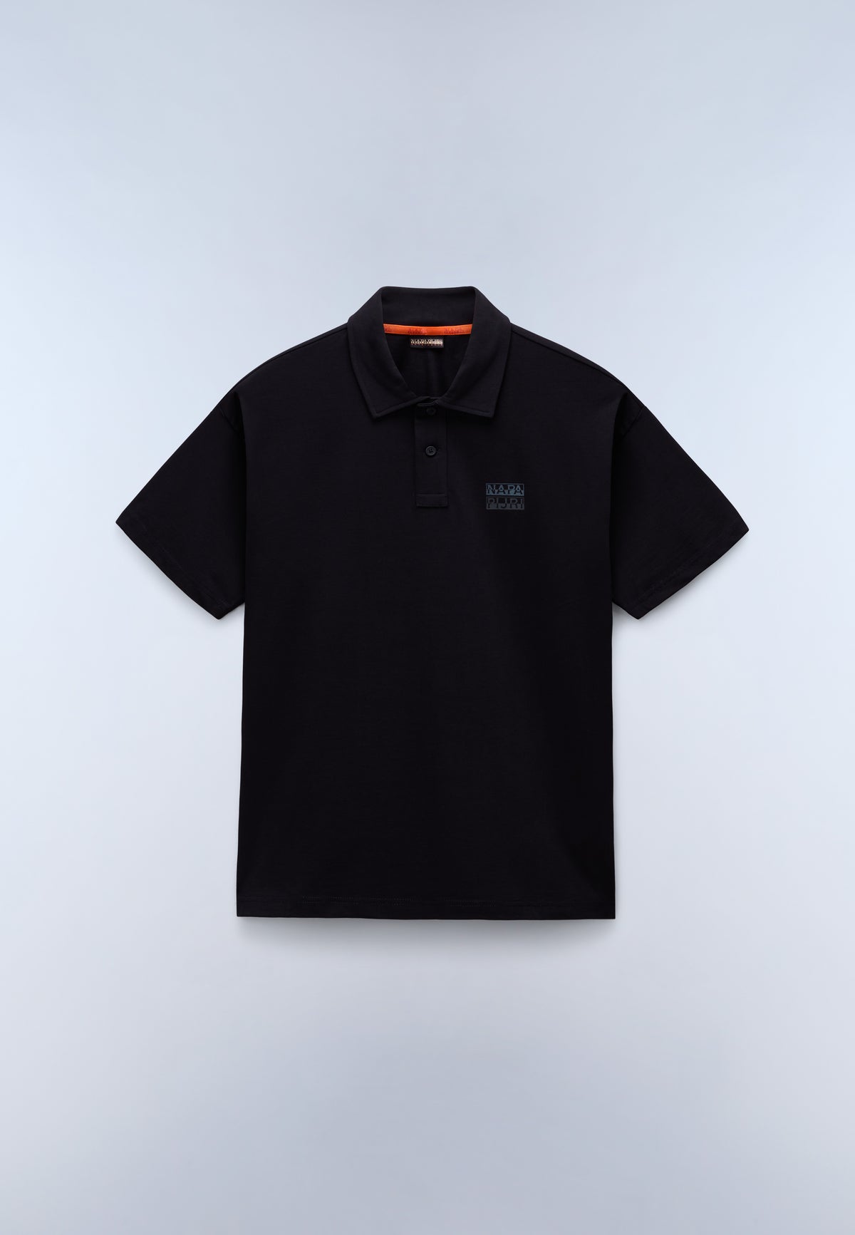 Polo de Punto de Manga Corta con Logotipo Elevated Negro - 1