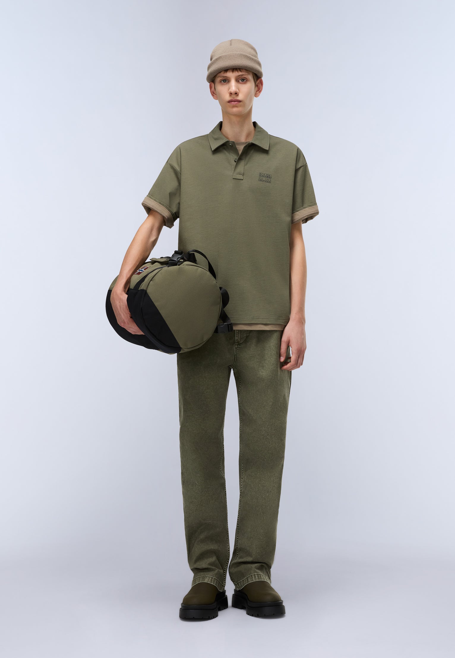 Kurzärmeliges Jersey-Poloshirt Elevated Logo 