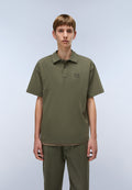 Polo à Manches Courtes en Jersey Elevated Logo Vert Tea Leaf - 4