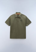 Polo à Manches Courtes en Jersey Elevated Logo Vert Tea Leaf - 1