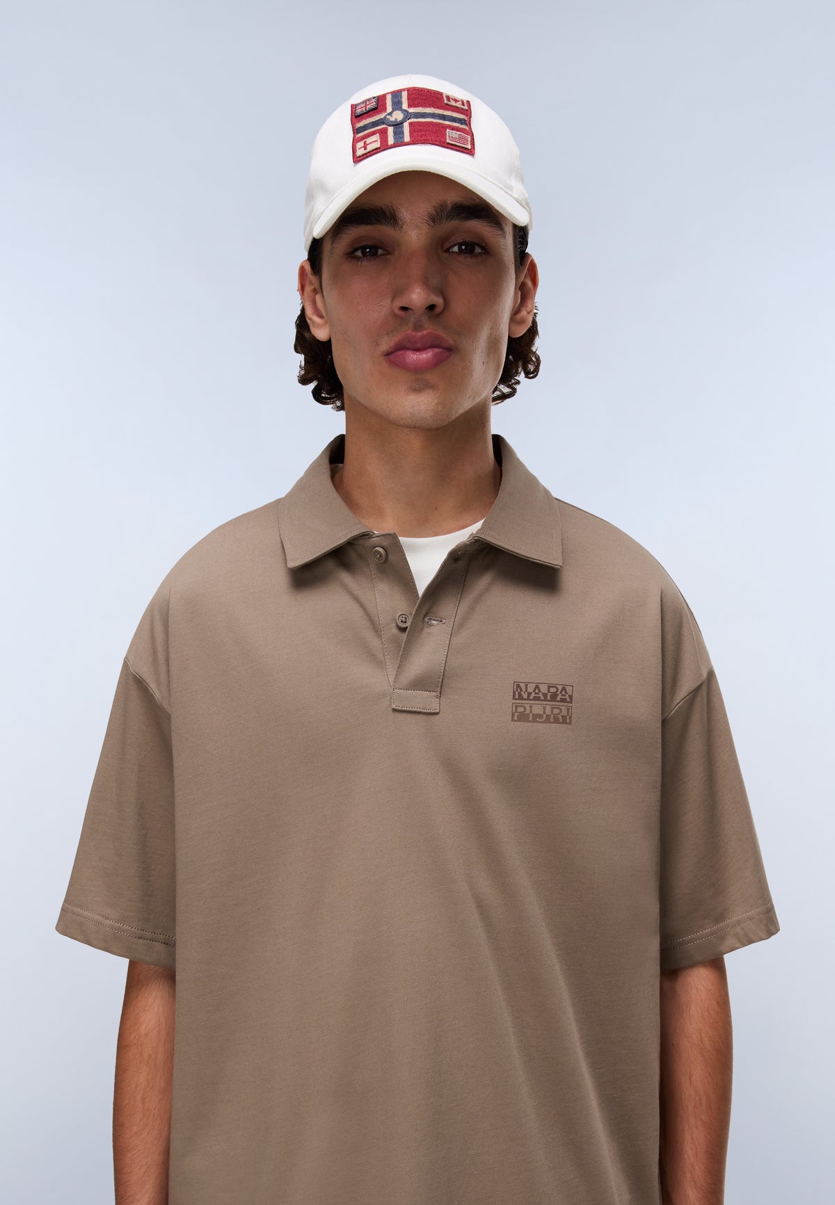Polo de Punto de Manga Corta con Logotipo Elevated Beige - 2