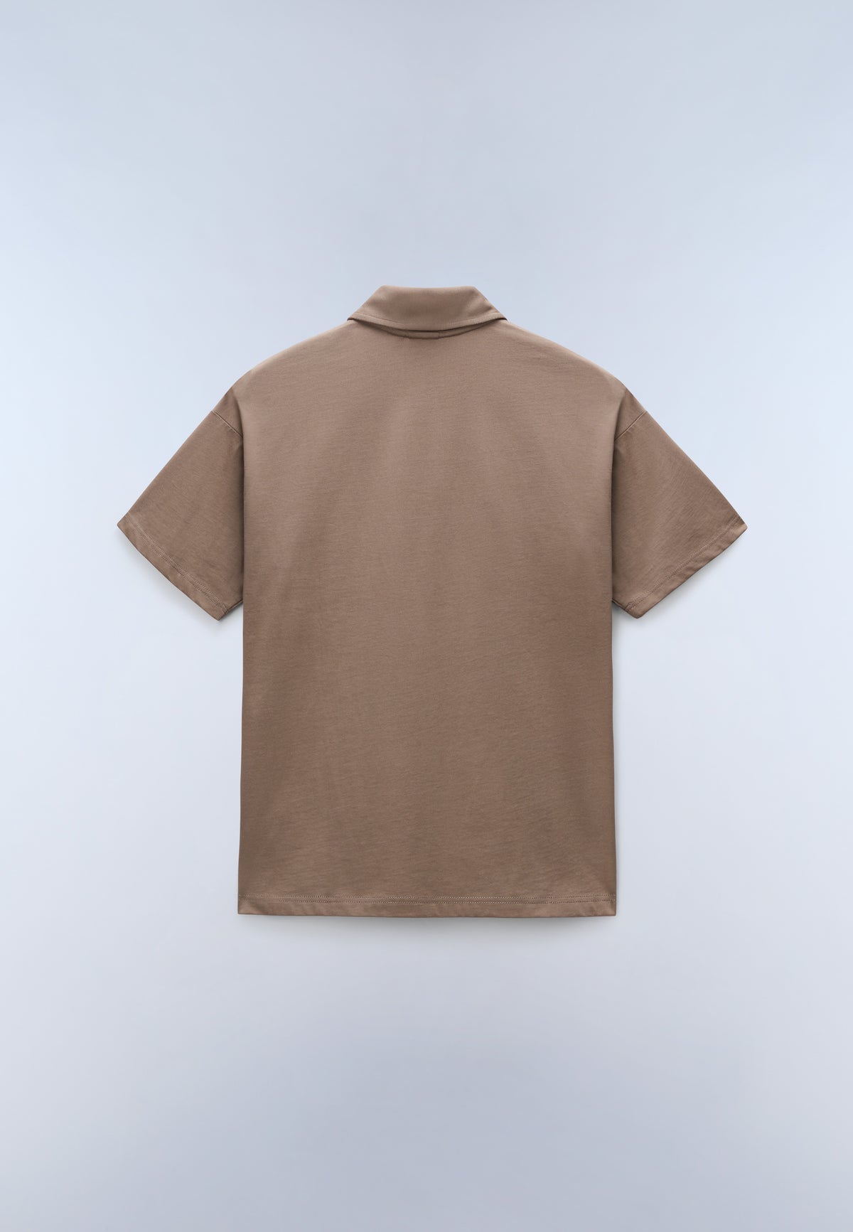 Polo a Maniche Corte Elevated Logo in Jersey Beige - 6
