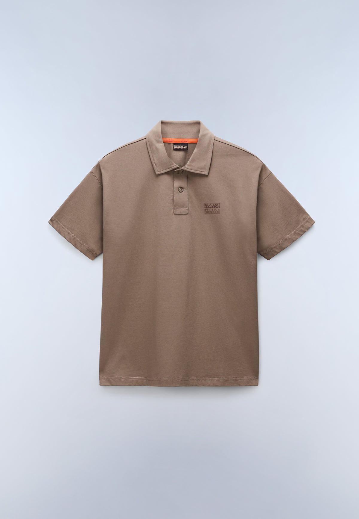 Polo de Punto de Manga Corta con Logotipo Elevated Beige - 1