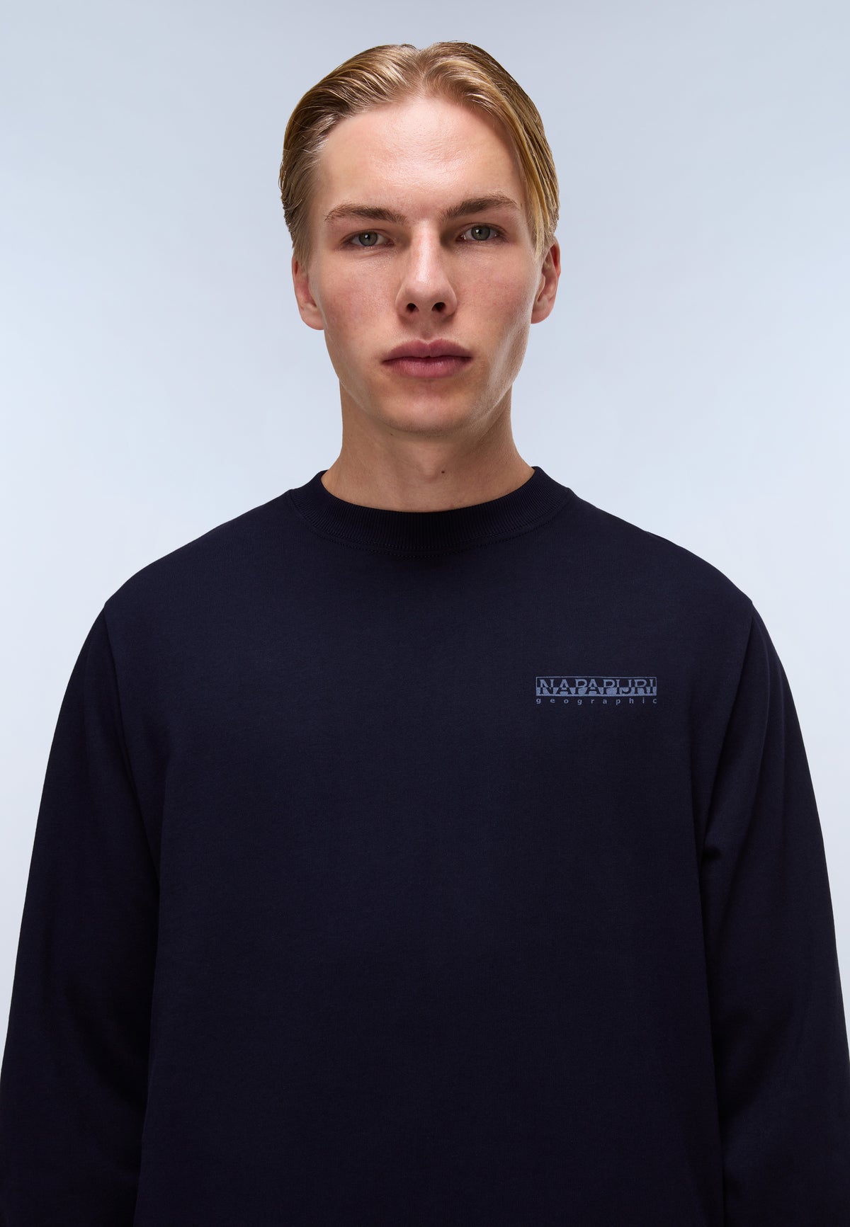 Camiseta de Punto de Manga Larga Back Graphic Dark Blue - 2