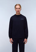 T-Shirt à Manches Longues en Jersey Back Graphic Dark Blue - 3