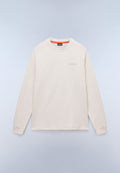 Camiseta de Punto de Manga Larga Back Graphic Beige - 5